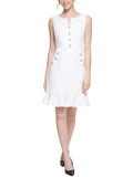 Karl Lagerfeld Paris Womens Flounce Above Knee Mini Dress
