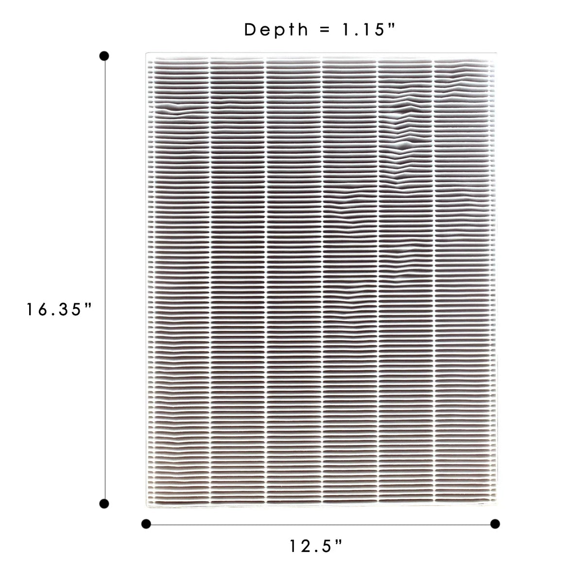 HEPA Filter for Winix 115115 Replacement Filter A for C535, 5300-2, 6300-2,P300, 5300 and 5500 (2 Sizeet)