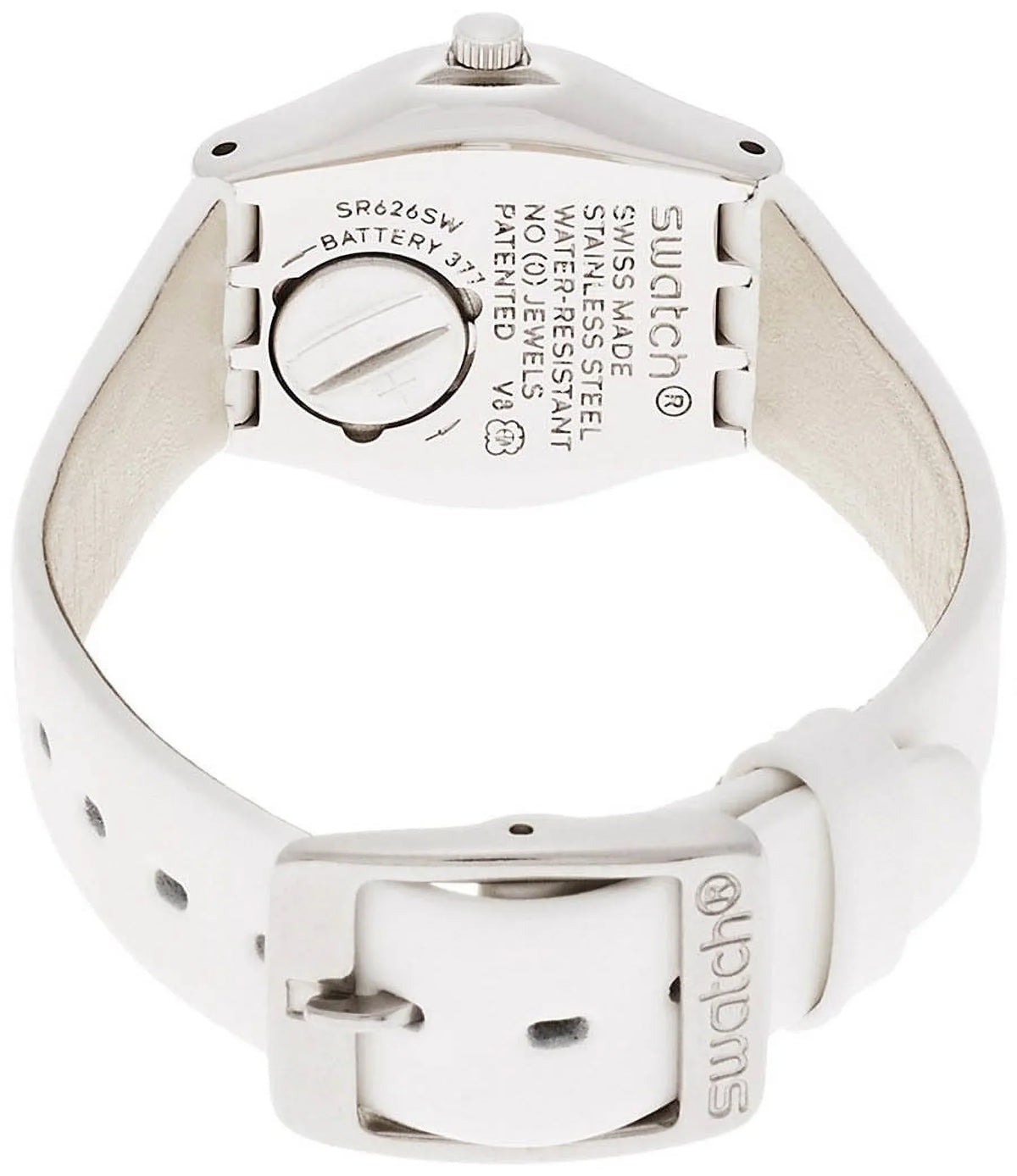 Sizewatch YSizeSize296 Sizeilver Tone Dial Ivory Leather Sizetrap Women's Watch