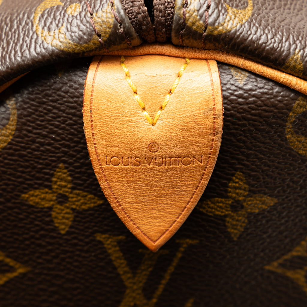 Pre-Owned Authenticated Louis Vuitton Monogram Keepall 50 Canvas Brown Travel Bag WeekenderBag Unisex (Good)