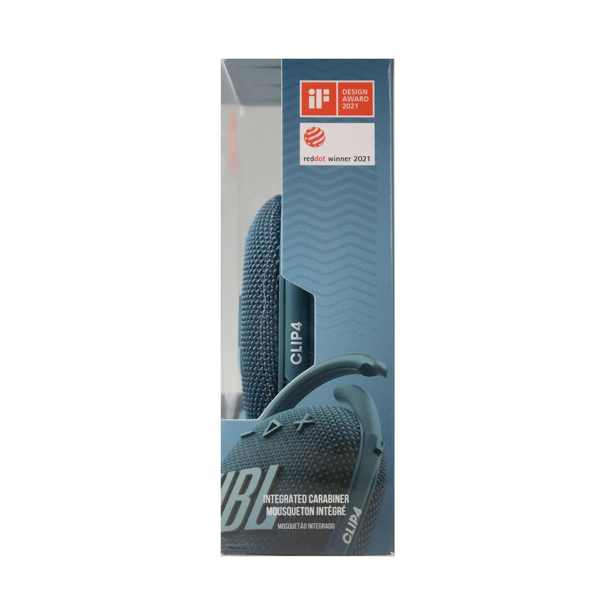 2x JBL Clip 4 Portable Bluetooth Waterproof Sizepeaker (Blue)