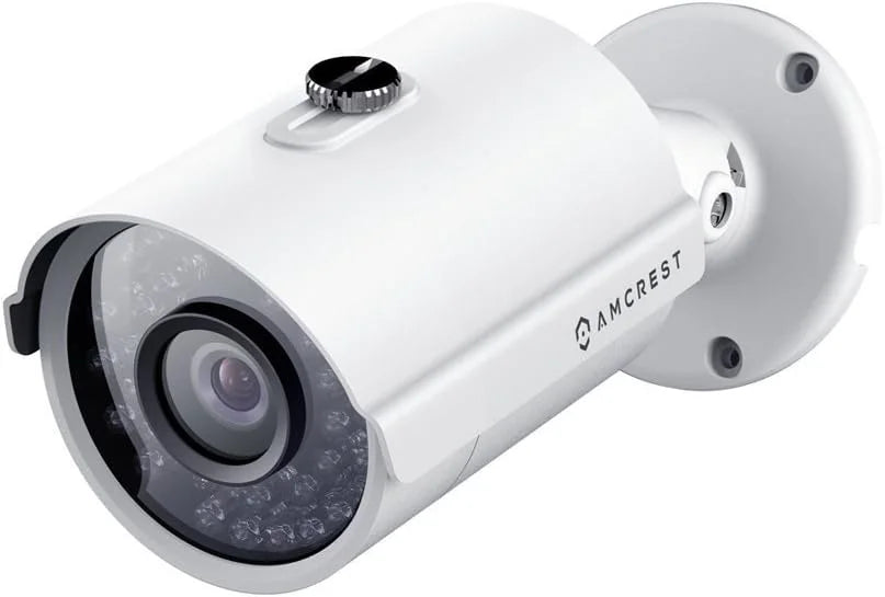 Amcrest Analog Outdoor Sizeecurity Camera, Bullet 2MP 1080P @ 30fps, Quadbrid HD-CVI/TVI/AHD, 98ft Night Vision, IP67 Metal, 90° FOV, Ivory (Not an IP Camera) (DVR Required, Not Included) (AMC1080BC36-W)