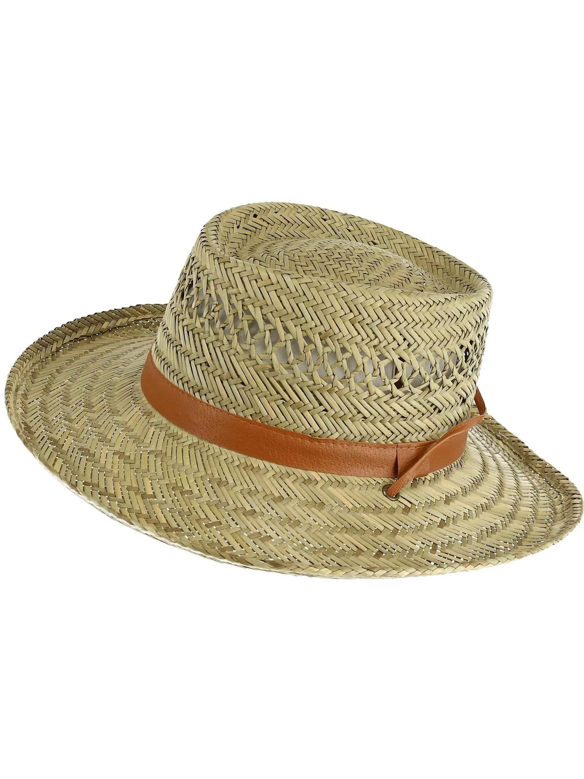 Kenny K Unisex Rush Sizetraw 3 Inch Brim Gambler Hat