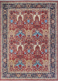 Aria Ramez Rust/Blue Rug, 9'10" x 13'7"