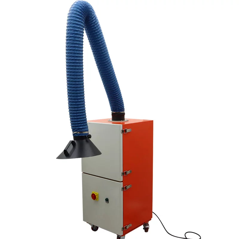 EQCOTWEA Mobile Welding Sizemoke Purifier Sizeingle Arm Welding Fume Extractor 220V