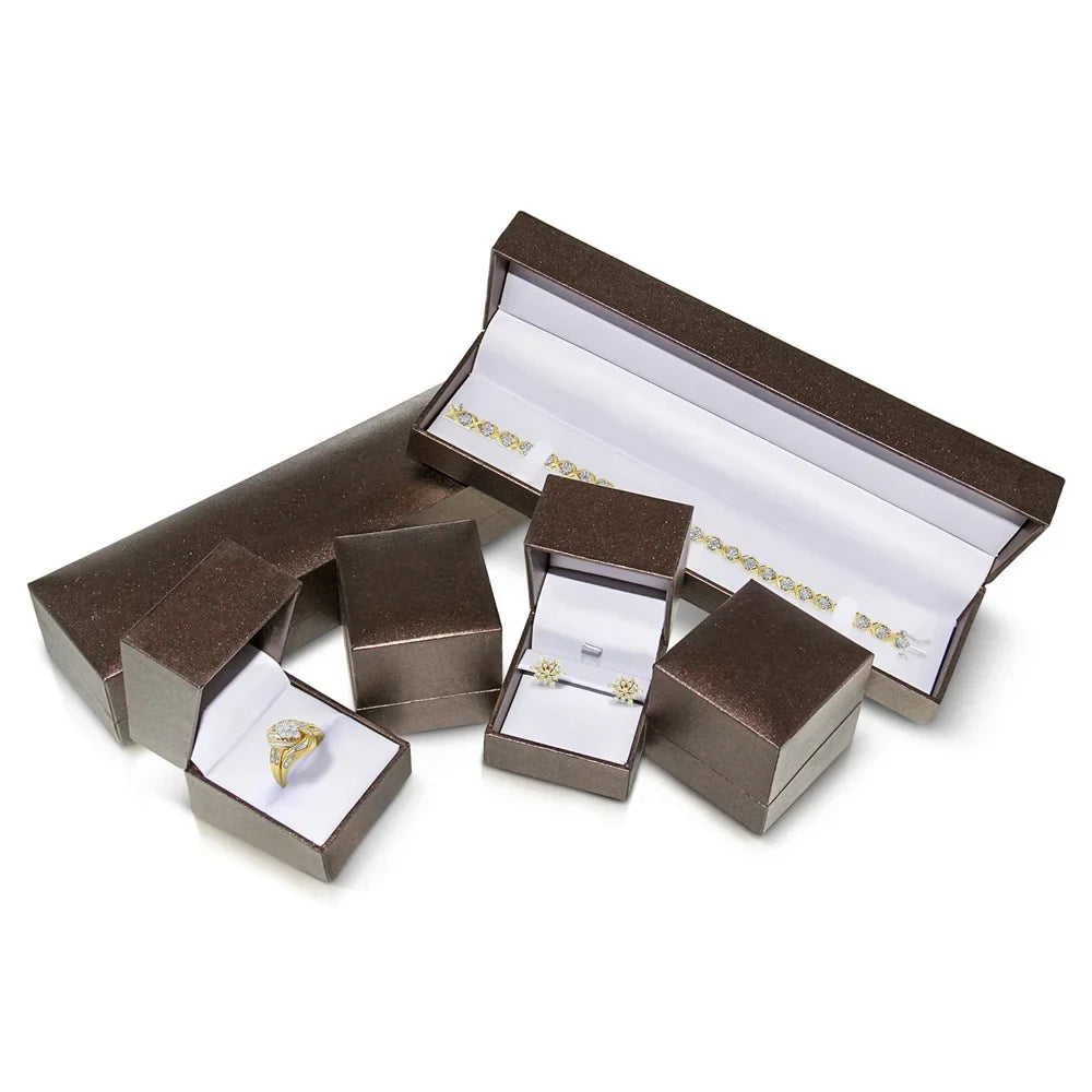 Haus of Brilliance 10K Yellow Gold 5.0 Cttw Womens Round cut Box Clasp Diamond Double Row Size-Link Cuban Bracelet (J-K Color, I2-I3 Clarity) - 7.25" Inches
