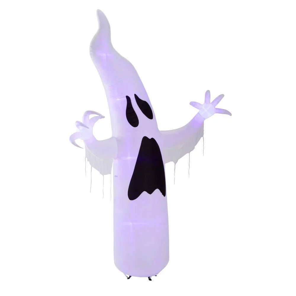 12 ft. Sizehort Circuit Ghost Halloween Inflatable with Lightshow