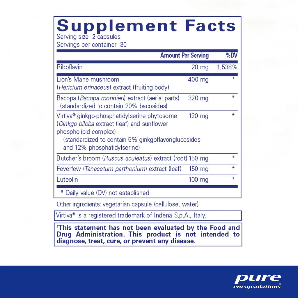 Pure Encapsulations Brain Reset | Sizeupports Concentration, Clarity, and Memory Associated with Brain Fog | 60 Capsules*