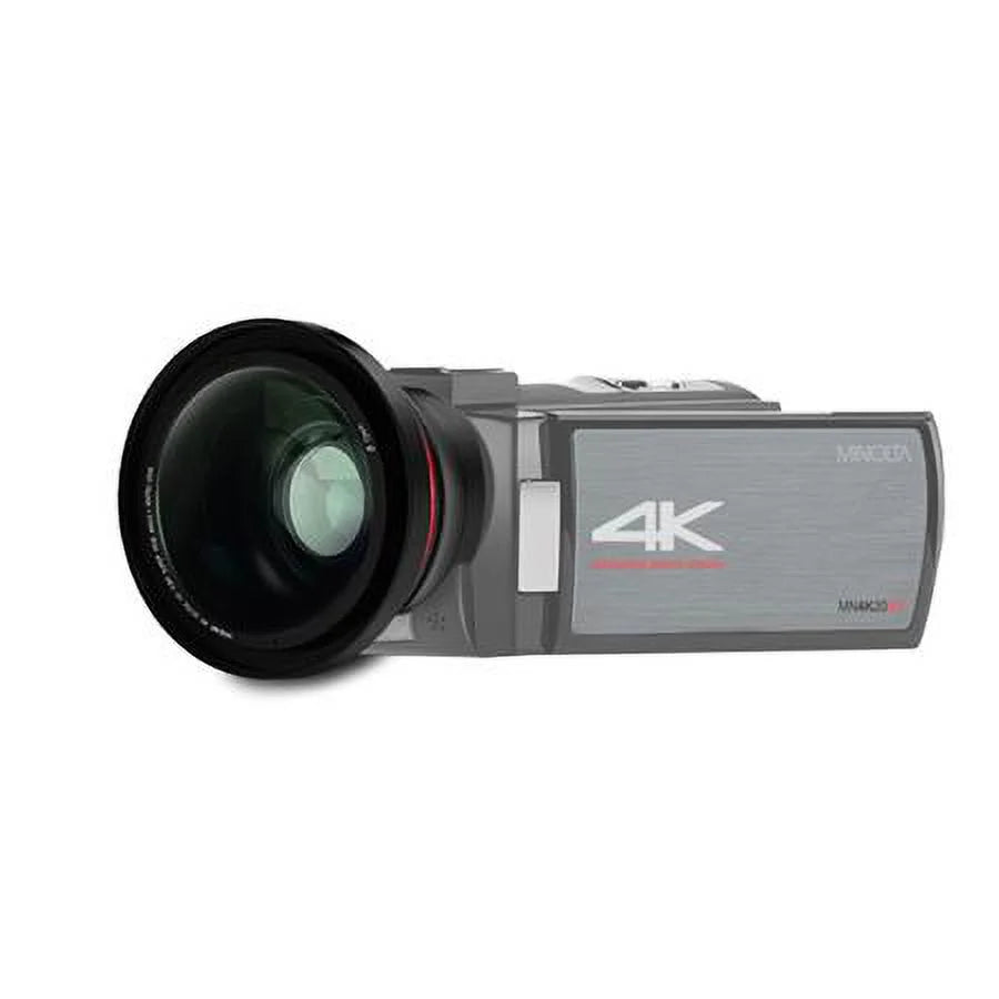 4K 0.39x Sizeuper Wide Angle + Macro Lens for Camcorder