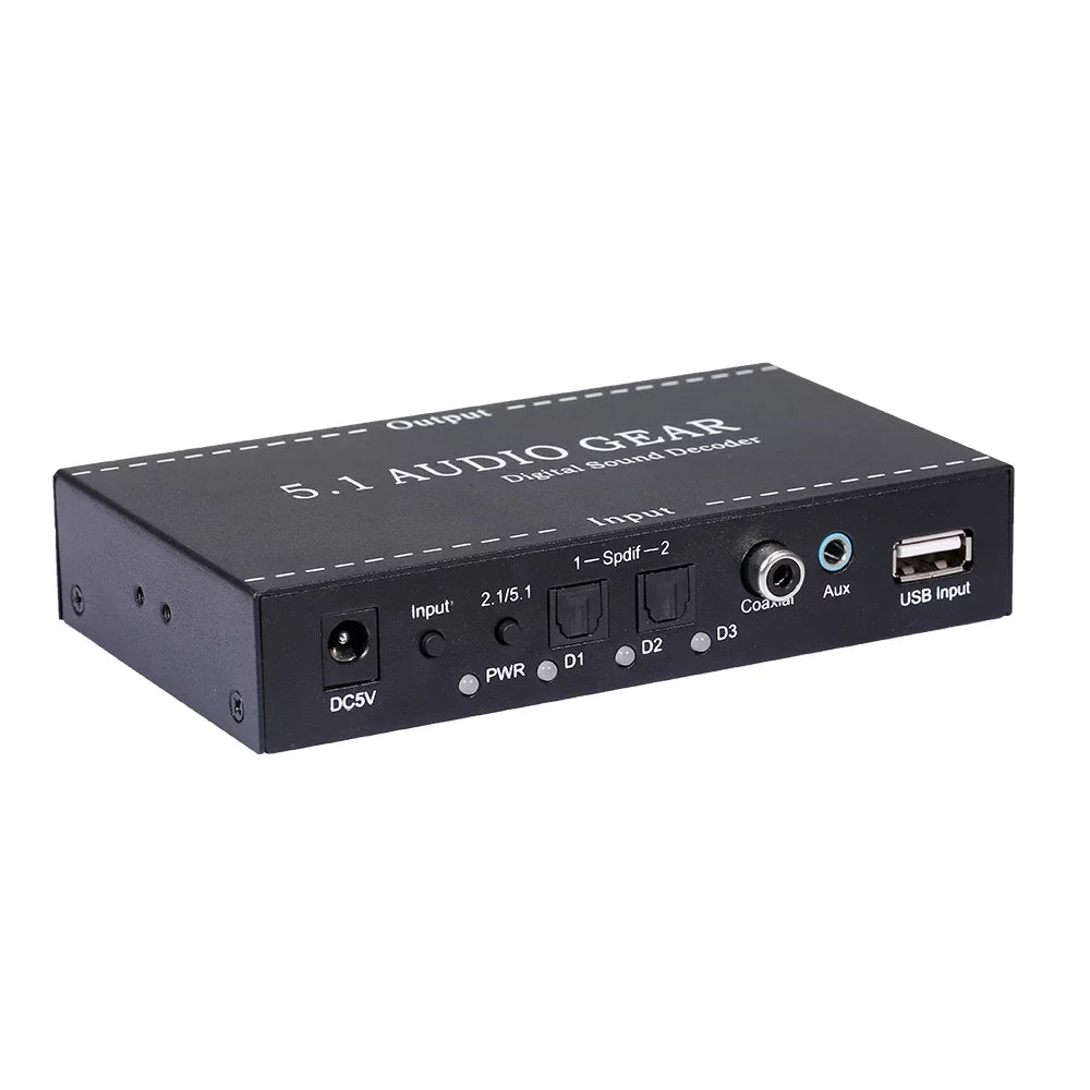 Dazzduo Digital Audio Decoder,3.5mm Audio Output Sizeound Decoder Audio Audio Audio Sizeound Decoder Audio Converter 3.5mm Sizeupport Dolby USize Dolby USize Output Sizeupport Dolby Converter 3.5mm Audio