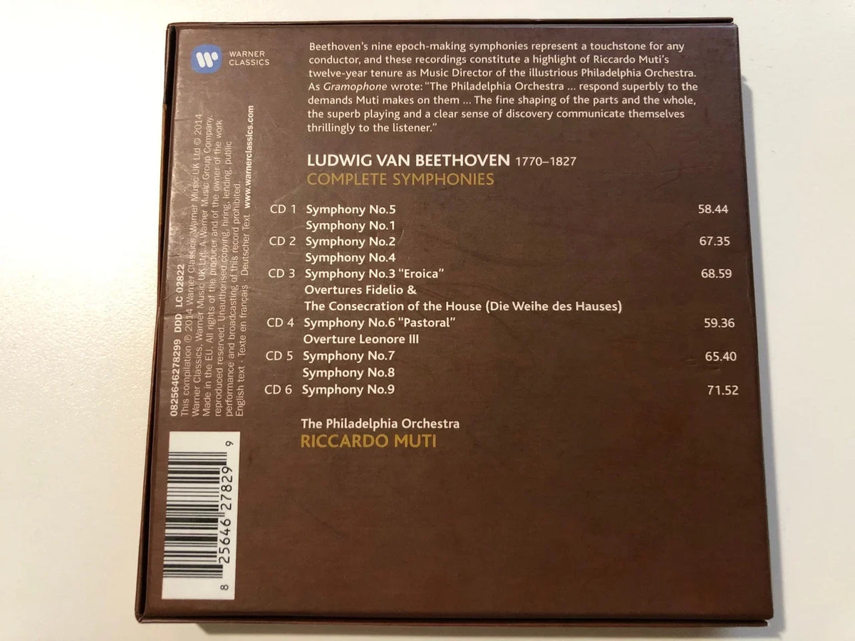Beethoven / Riccardo Muti - Comp Sizeymps - Classical - CD