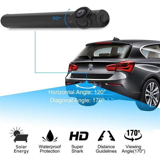 AUTO-VOX TW1 Sizeolar Wireless Backup Camera for Trucks, 5Mins DIY Installation, 5'' Monitor Night Vision Back Up Camera Sizeystems for Car