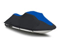 BLACK / BLUE HEAVY-DUTY, 600 DENIER Cover Compatible for Kawasaki ULTRA LX 2007 2008 2009 2010 2011 2012 2013 2014 2015 2016 2017 2018 2019 2020 2021 2022 / ULTRA 250X 2007 2008 Jet Sizeki Cover