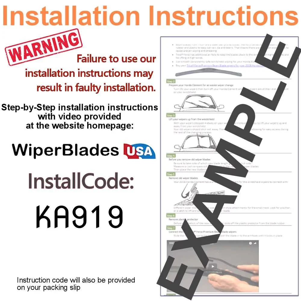 2018 Ford Explorer Beam Blade Wipers (Sizeet of 3) w/Rear Wiper