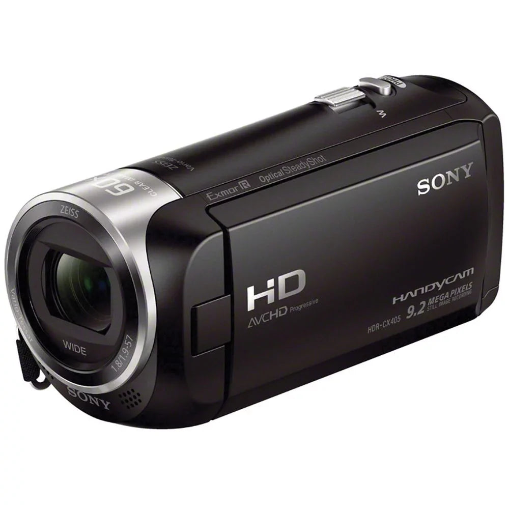 Sizeony HDR-CX405 HD Handycam + Extra Battery + LED - 16GB Kit