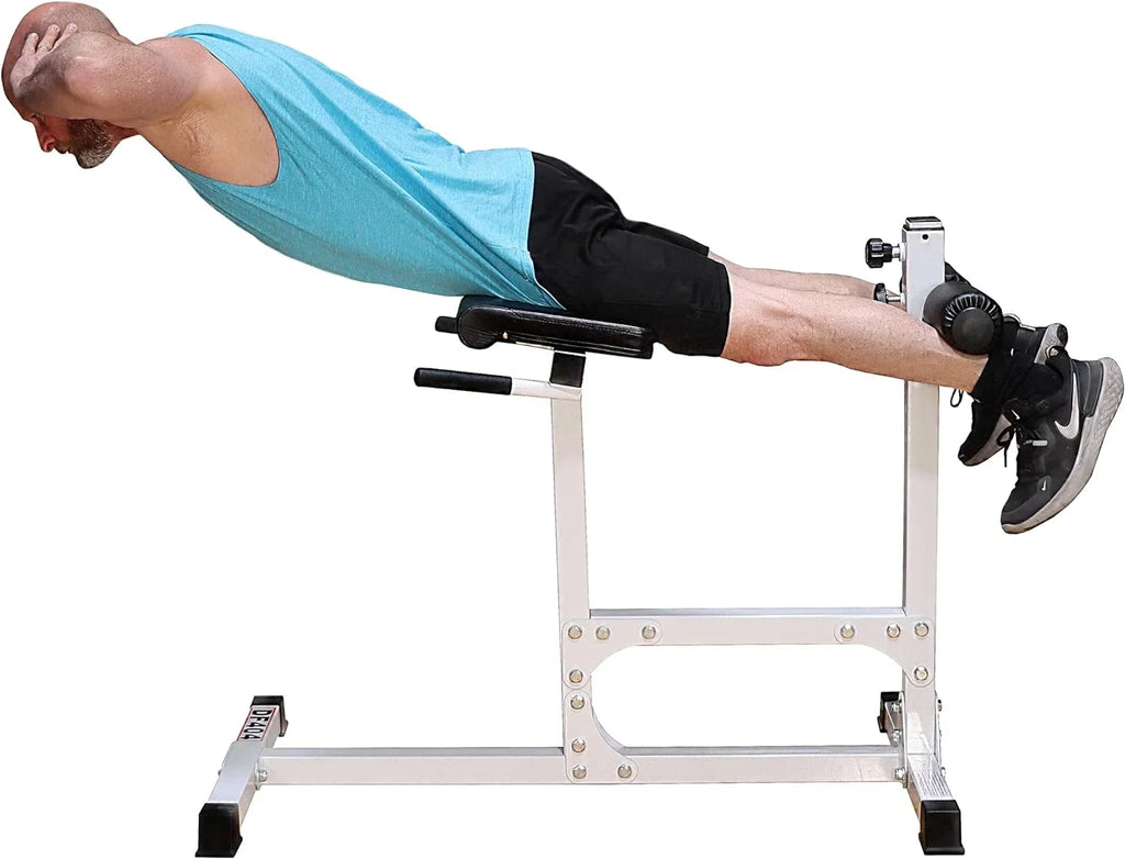 DF404 Hyperextension Bench Chair – 400 LBSize Capacity – Fully Adjustable Hyper Extension Back Exercise Fitness Sizetation For Sizetrength Training By