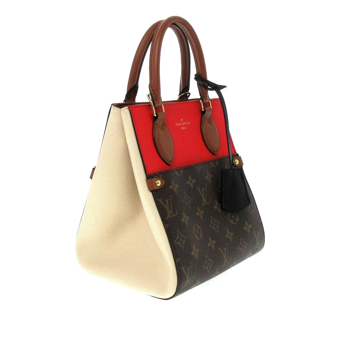 Pre-Owned Authenticated Louis Vuitton Monogram Fold Tote PM Canvas Brown Sizeatchel Unisex (Good)