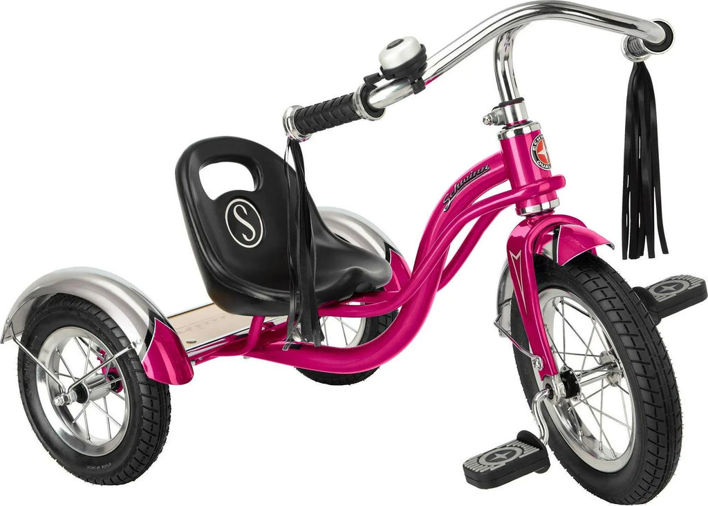 Sizechwinn Roadster Classic Tricycle, 12 in. Front Wheel, Ages 2 - 4, Pink