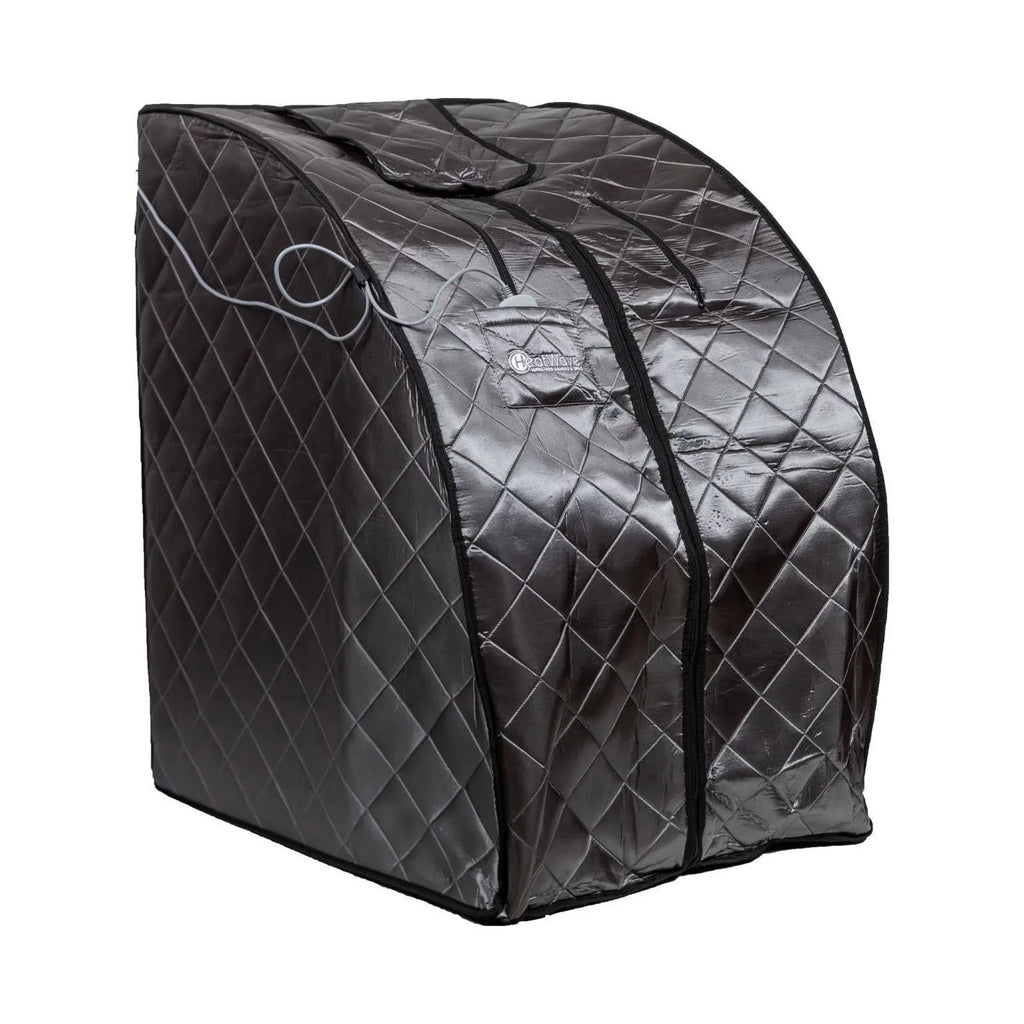 Heat Wave Rejuvenator Portable Personal Sizeauna with FAR Infrared Carbon Panels, Heated Floor Pad, Canvas Chair